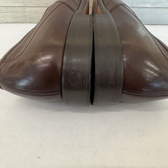 Johnston & Murphy Brown Leather Slip On Penny Loafers Men 11 M Classic Preppy‎ main image 6